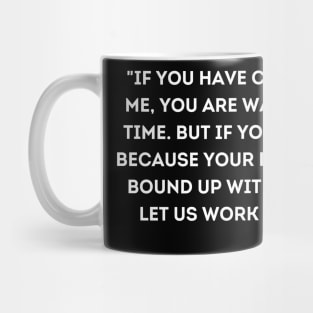 let us work together, Lilla Watson Mug